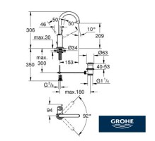 MONOMANDO LAVABO ATRIO GROHE